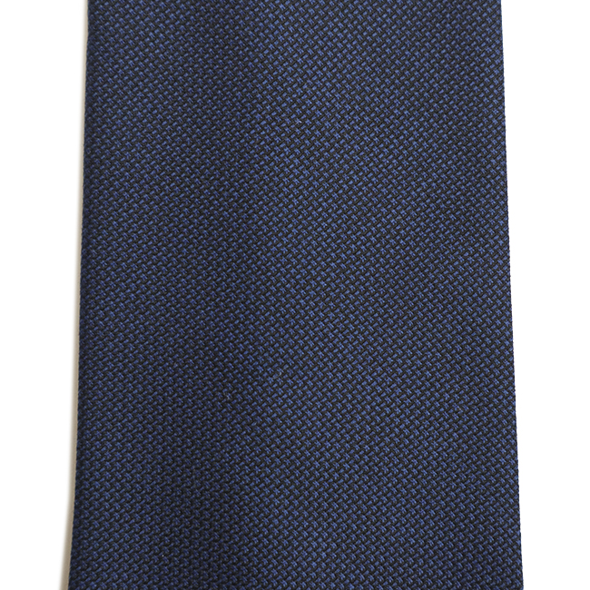 Navy blue Wool Hand-rolled Tie - Image 2