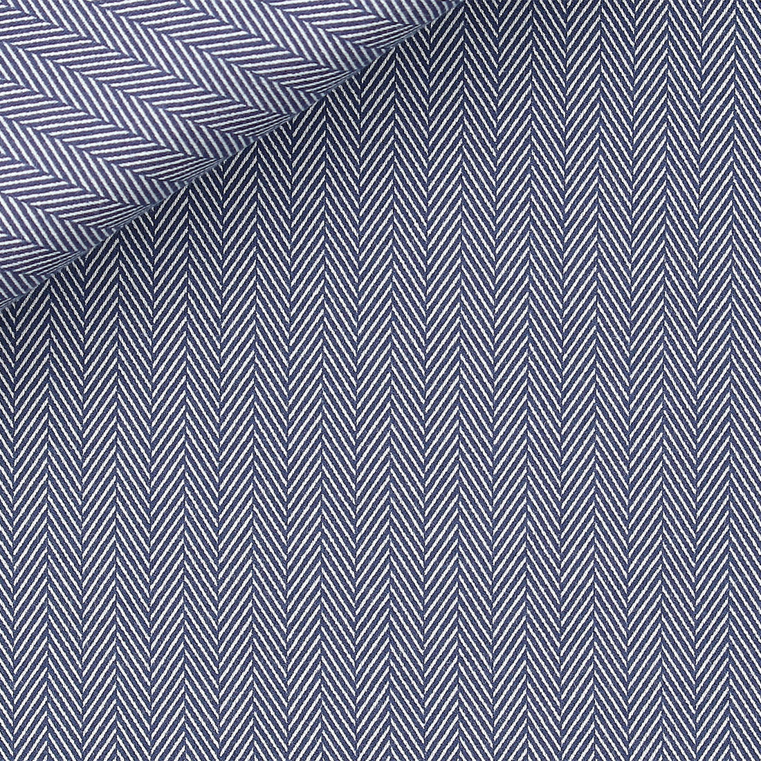 Navy Herringbone Fabric FL407573 000019