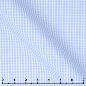 Sky Blue Mini Gingham Check Poplin 6409-W181-0001