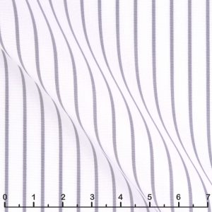 Grey Stripe White Fabric 3030-W120-0004