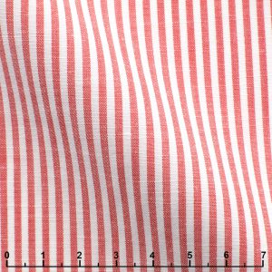 Orange Striped Cotton Linen 1304E-W0030-0006