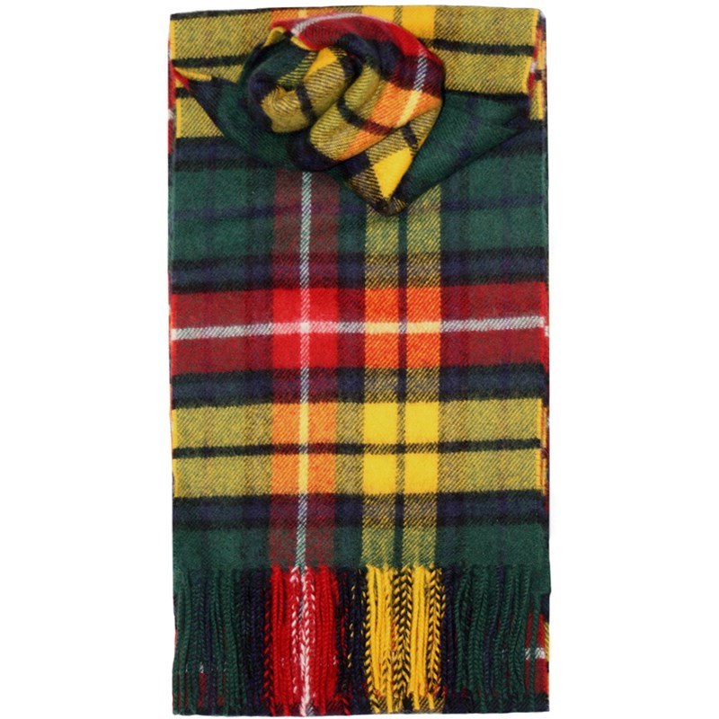 Scottish Wool Tartan Scarf-M8