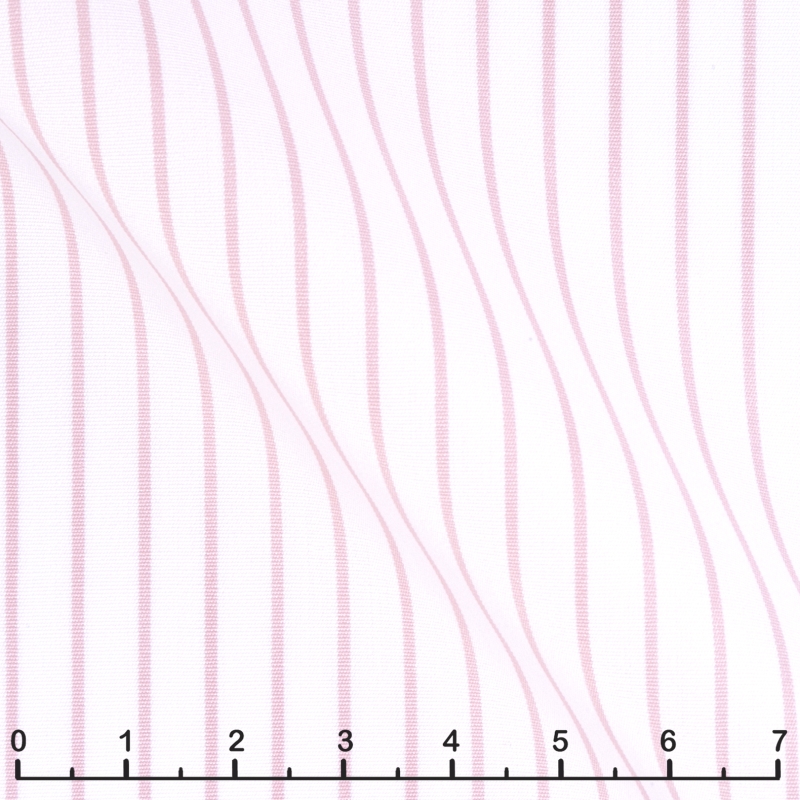 Pink Stripe White Fabric 3030-W120-0005 - Image 2