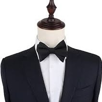 Black Silk Bow Tie - Self Tie