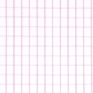 Pink Red Check White Fabric 3030-W121-0005