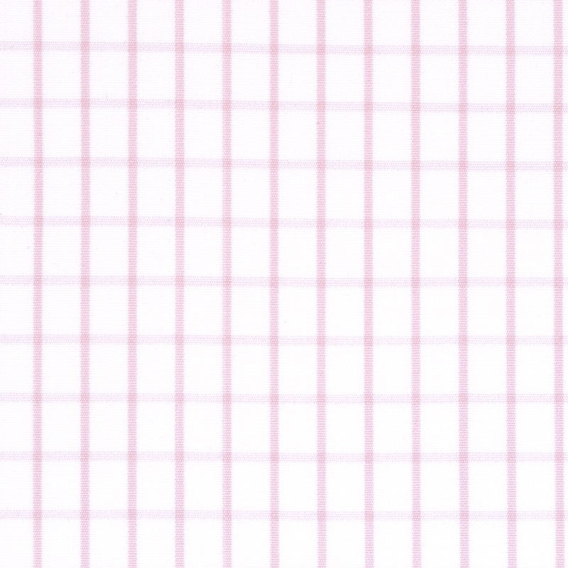 Pink Red Check White Fabric 3030-W121-0005