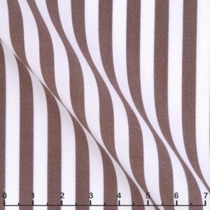 Brown and White Candy Stripe