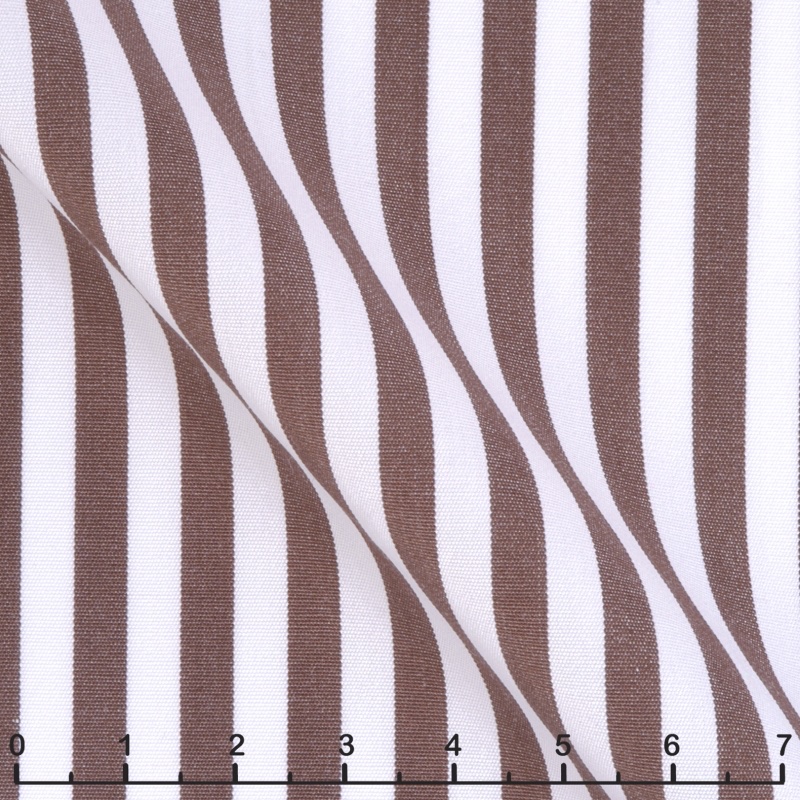 Brown and White Candy Stripe