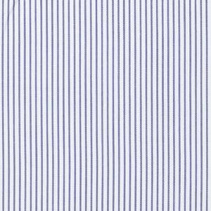 Navy and White Stripe Twill Easy Iron - Image 2