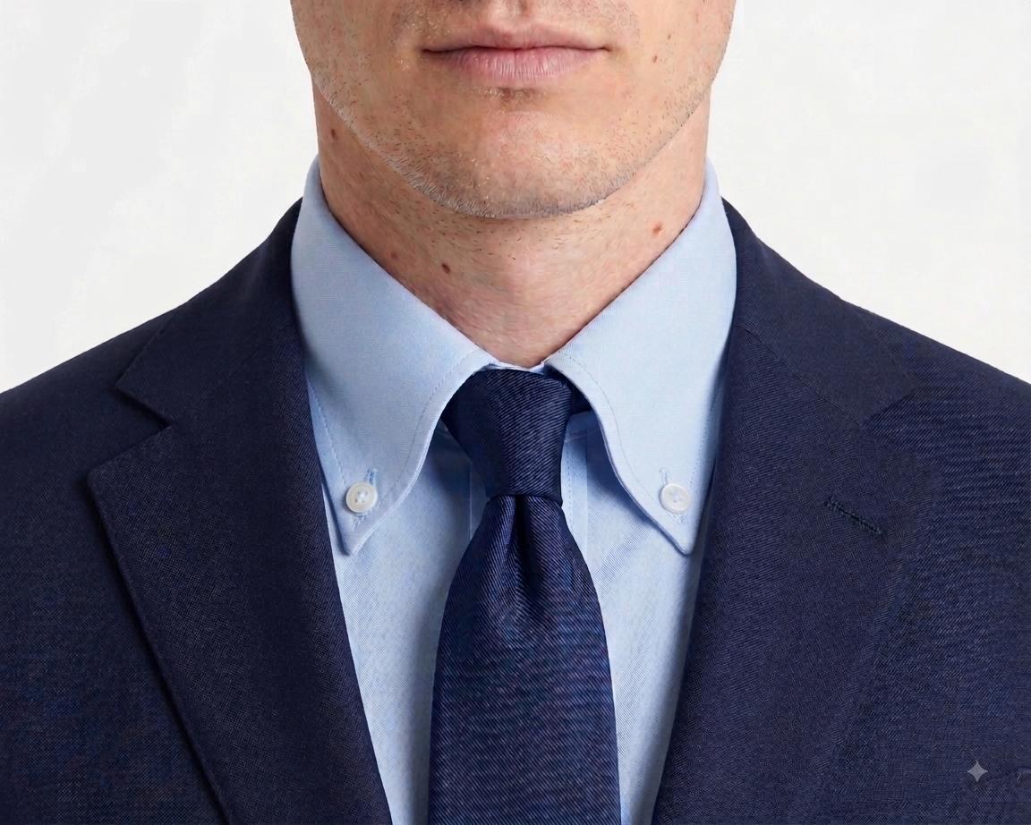 button down and blazer